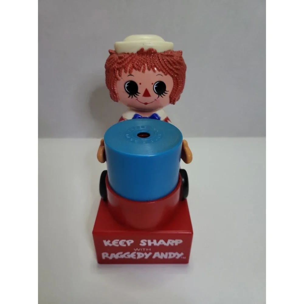 Vintage Bobbs-Merrill Co Raggedy Andy Pencil Sharpener 1974‎